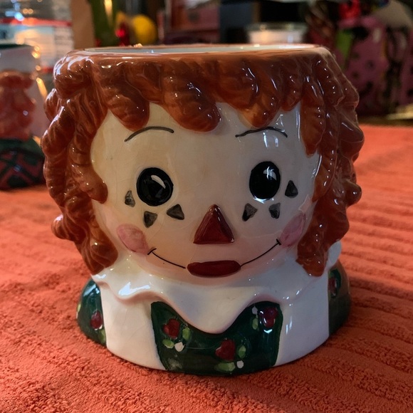 Vintage Hand Painted Raggedy Ann & Andy Mugs Sakura, 1998 - Picture 10 of 11